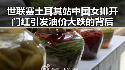 世联赛土耳其站中国女排开门红引发油价大跌的背后