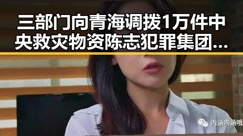 三部门向青海调拨1万件中央救灾物资 陈志犯罪集团重要骨干刘忍被从柬埔寨押解回国引发关注